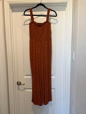 Black Tape Rust Jumper with Elastic Top - Size M